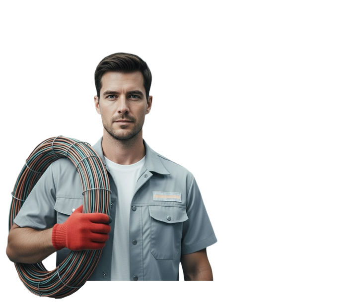 Ilustrační fotografie - Dělník elekro výroba